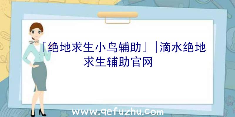 「绝地求生小鸟辅助」|滴水绝地求生辅助官网